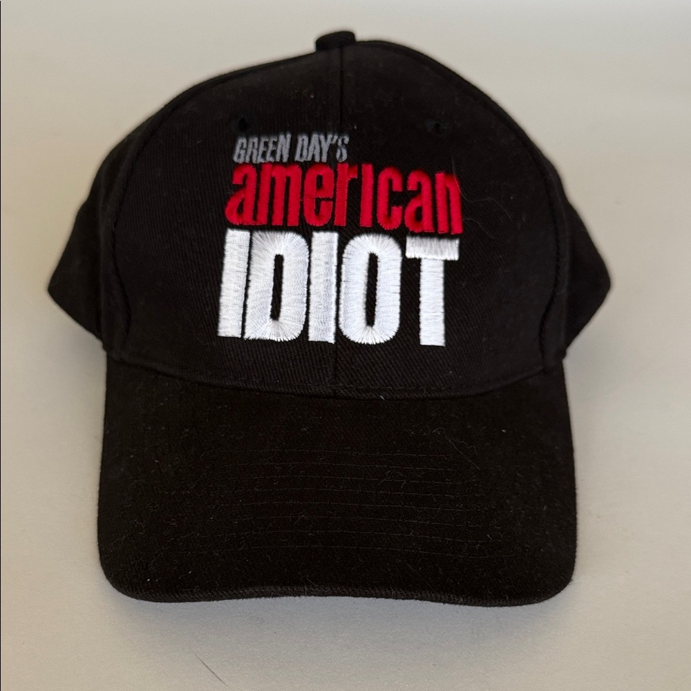 Green Day "American Idiot" Black Embroidered Baseball Cap